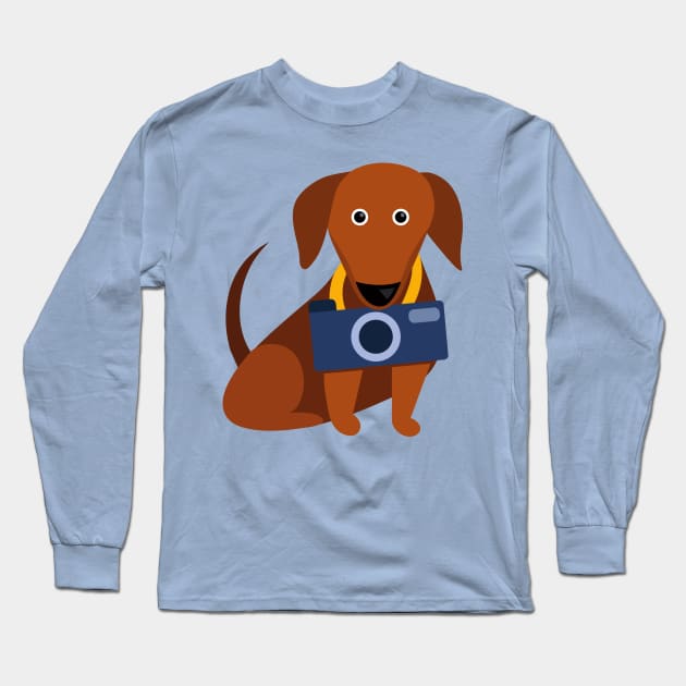 Dachshund Long Sleeve T-Shirt by cate-rocket